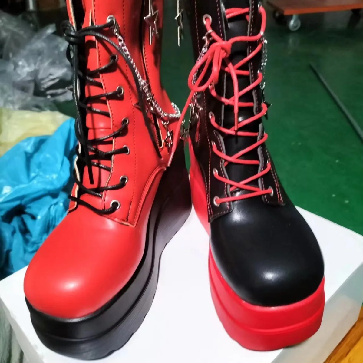 chaine-de-chaussures-unisexe-en-acier-titane-avec-pendentif-etoile-exagere-accessoire-de-mode-personnalise-pour-l'ete-2024