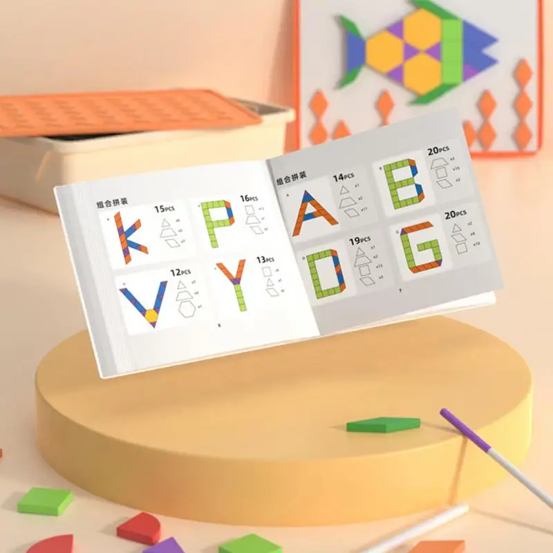 Décennie s Tangram magnétiques Montessori pour enfants, jeu de société, jouet d'apprentissage précoce, jouets pour garçons de 3 à 6 ans