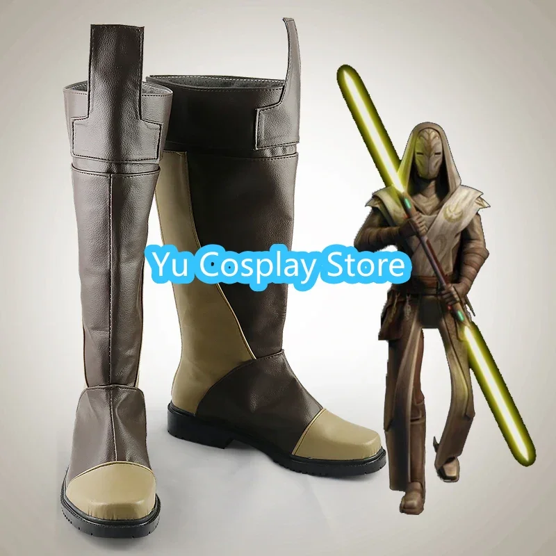 Wars Jedi Temple Guard Cosplay Shoes PU Leather Shoes Halloween Carnival Boots Cosplay Props Custom Made