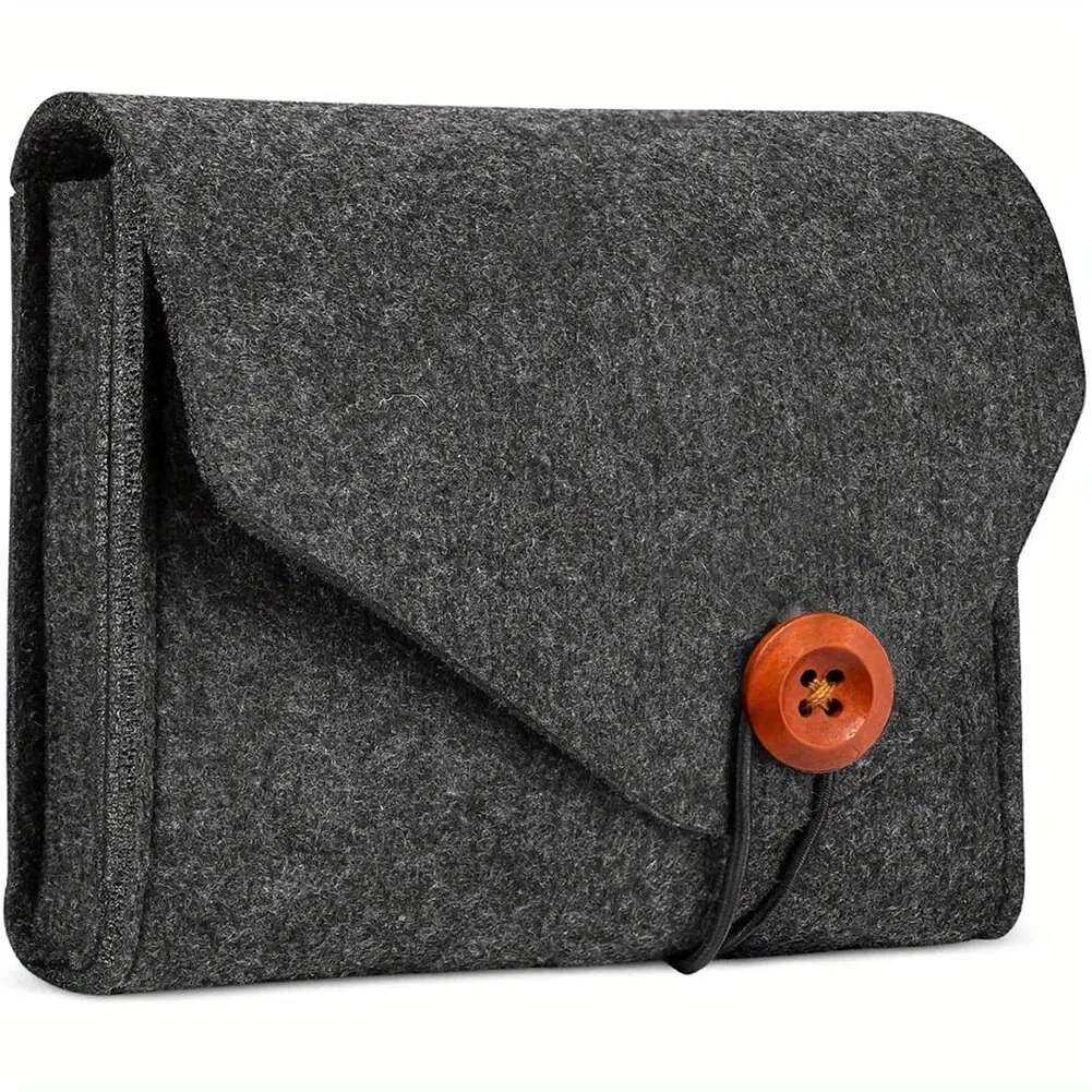 Power Adapter Case Storage Bag Felt Portable Electronic Accessories Storage Bag Portable USB Travel Cable Organizer Electronic