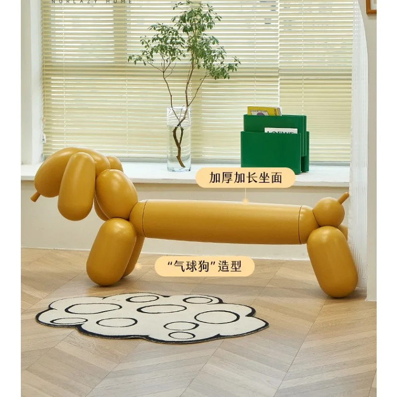 Plastic balloon dog bench creative stool bedroom end stool