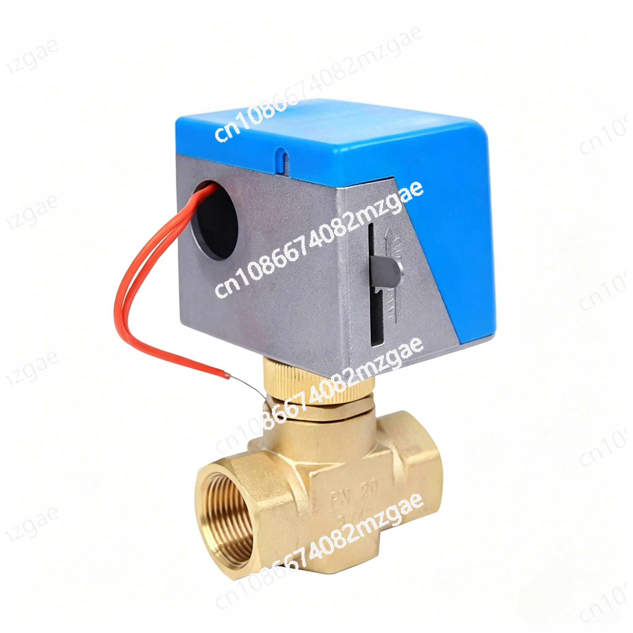 6 Points Electric Two-way Valve VA7010 Central Air Conditioning Fan, Water Fan Coil Solenoid Valve DN20