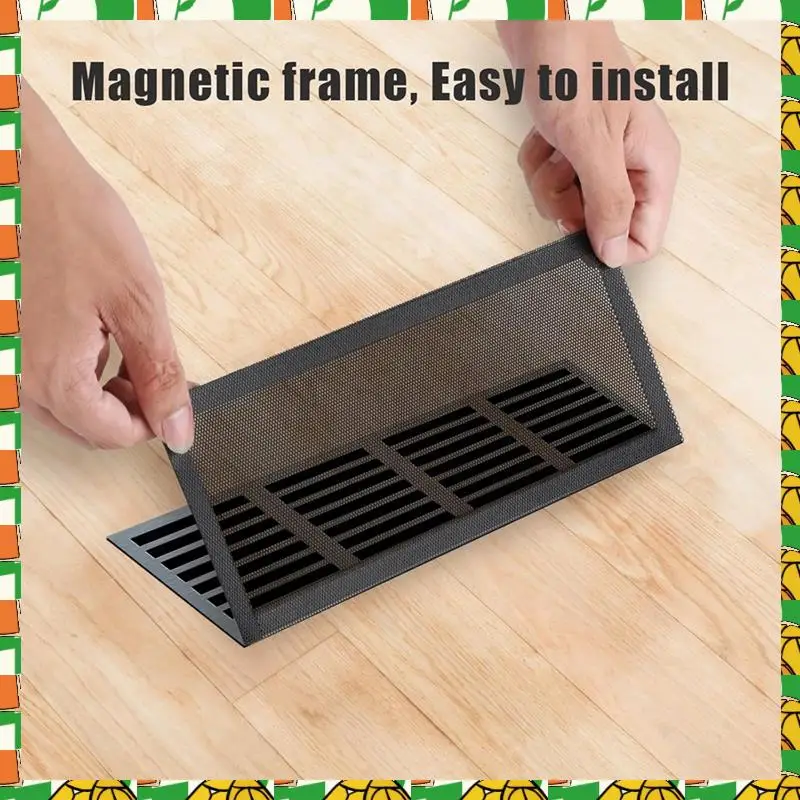 

Professional Tool 2Pcs Vent Covers (12X5.5 Inch) & 2Pcs Vent Mesh Covers (10X4 Inch), For Ceiling Floor For Home Floor Ceiling W
