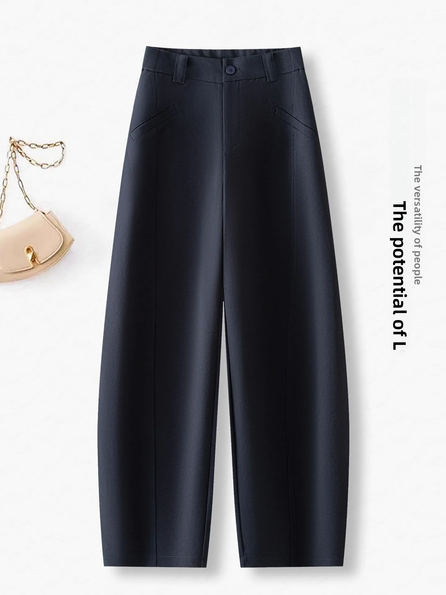 High Waist Wide Leg Knife Pants Women's Summer Thin New Loose Casual Suit Pants Draping Effect Straight Leg Slimming Pants