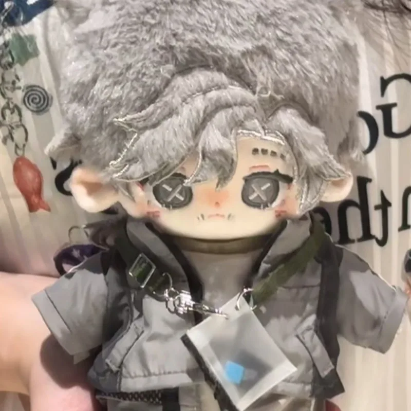 

20CM Anime Game Identity ⅤAesop Carl Plush Doll Dress-up Cotton Doll Body with Skeleton Plushie Toys Ears Figure Send Friend