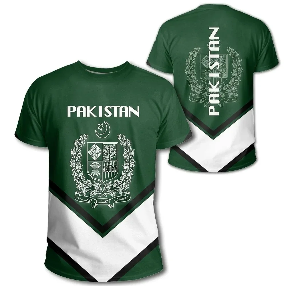 Pakistan Flag T-shirt For Men\'s Women\'s Tops Summer T-shirt Street Harajuku Oversized T-shirt Sports Casual Short Sleeve Top