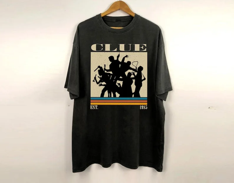 T-shirt Clue, chemise rétro vintage du film Clue, cadeaux classiques pour lui, cadeaux de Noël