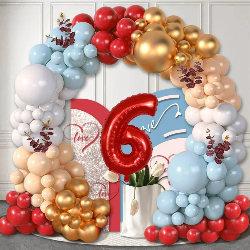 

Wholesale Matte Latex Balloons Made of Matte Metal 32-inch Digital Birthday Balloon Props Party Decoration Tools Balloon Chains