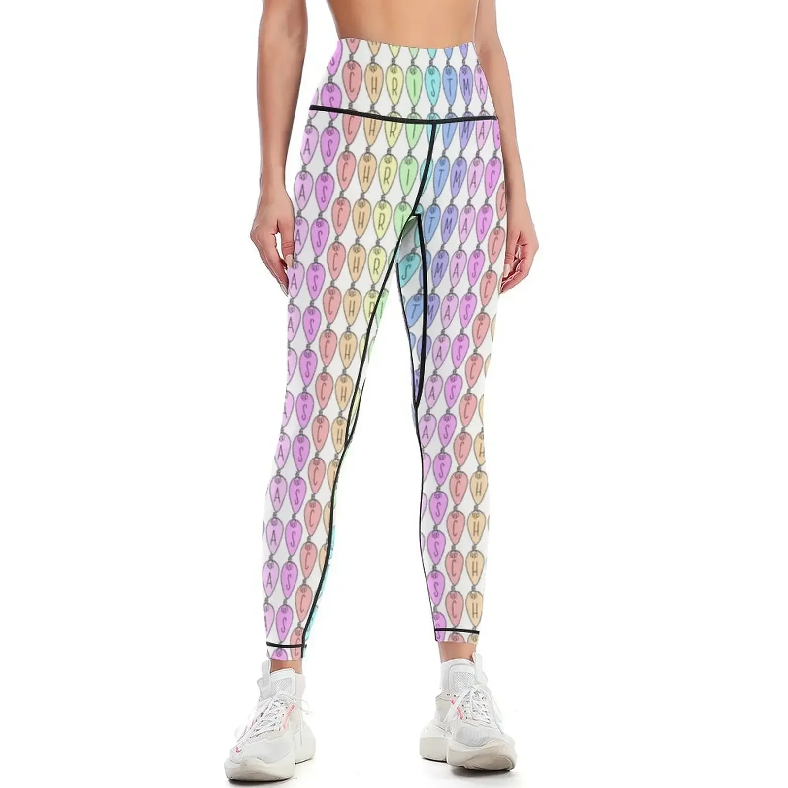 

Christmas Lights Leggings push up fitness workout clothes for Women's trousers for girls Womens Leggings