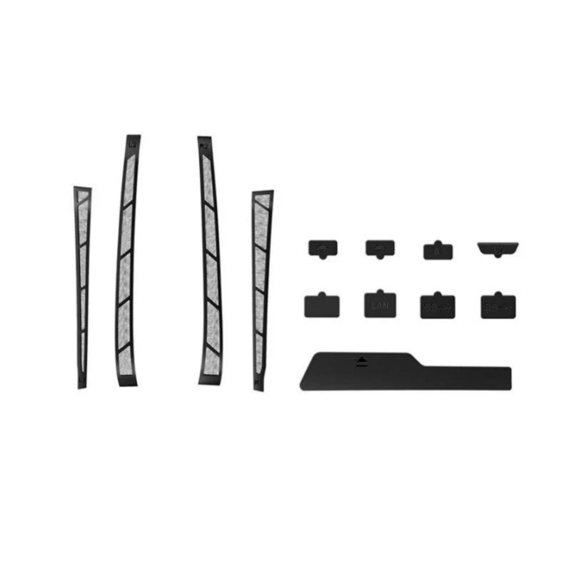 

F68B Dust Cover for Slim Consoles, Heatsinks Barrier Pet Hair Antidust Filter Cover with Dust Plugs