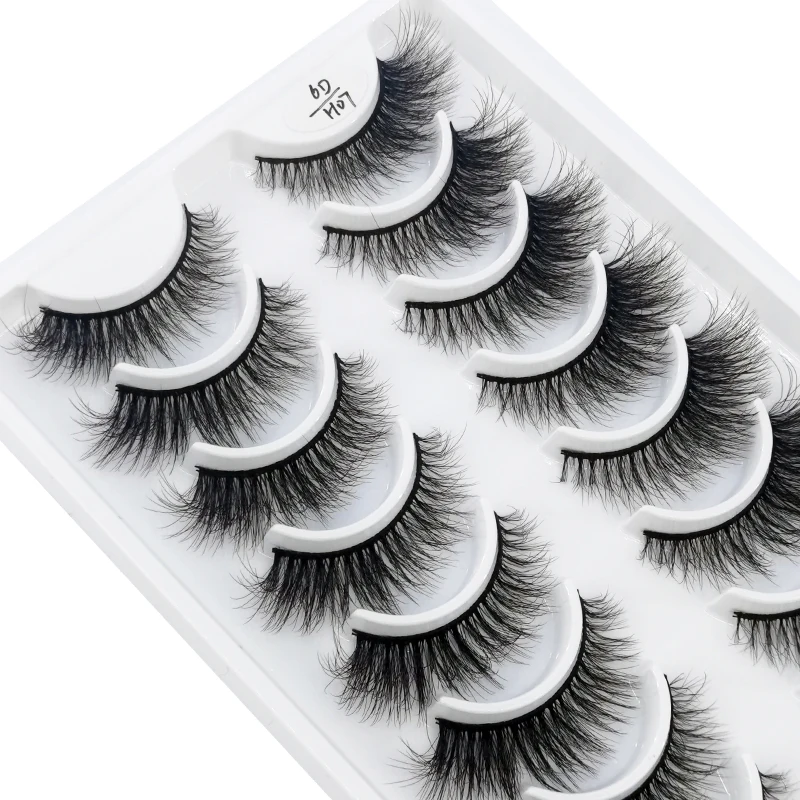 HBZGTLAD New 10 pairs natural long false eyelashes thick makeup 3d mink eyelashes eyelash extension mink eyelashes for beauty