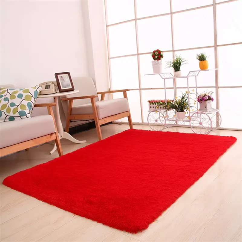 

160x200cm Shopping Mall Large Size Door Mat Living Room Coffee Table Carpet Foot Pad Bedside Carpet Household Solid Color Carpet
