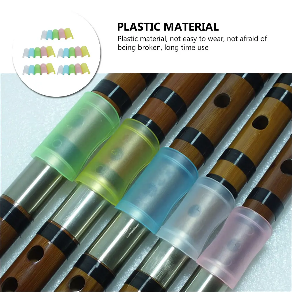 

25 Pcs Flute Membrane Protectors Durable Plastic Anti Drop Protective Covers Long Flute Accessories Bamboo Dizi Films Practical