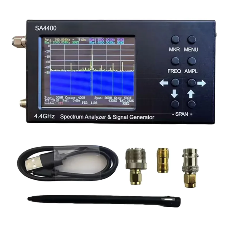 B28C-Wifi 2G 4G LTE CDMA GSM 신호용 새로운 4.4Ghz SA4400 스펙트럼 분석기 및 신호 발생기 휴대용 스펙트럼 분석기