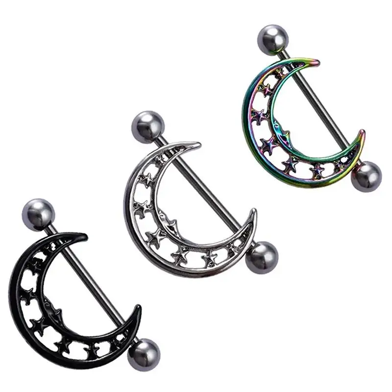 New 1pcs Stainless Steel Nipple Ring Piercing Barbell Shield Bar Nipple Cover Adult Game For Women Sexy Breast Body Jewelry