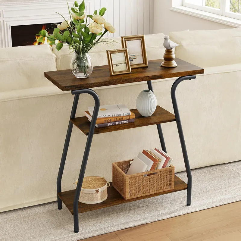 

Designer Multi-layer Entry Table Farmhouse Console Sofa Back Shelf Living Room Storage Rack Multifunctional Home Furniture