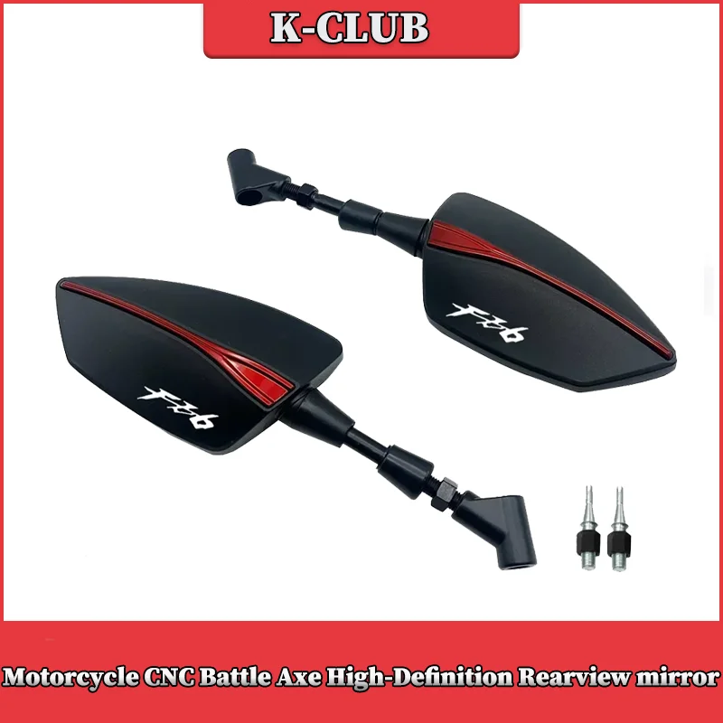 

Motorcycle CNC Battle Axe High-Definition Rearview Mirror For YAMAHA FZ6 FZ6N FZ6S FZ6R FAZER S2