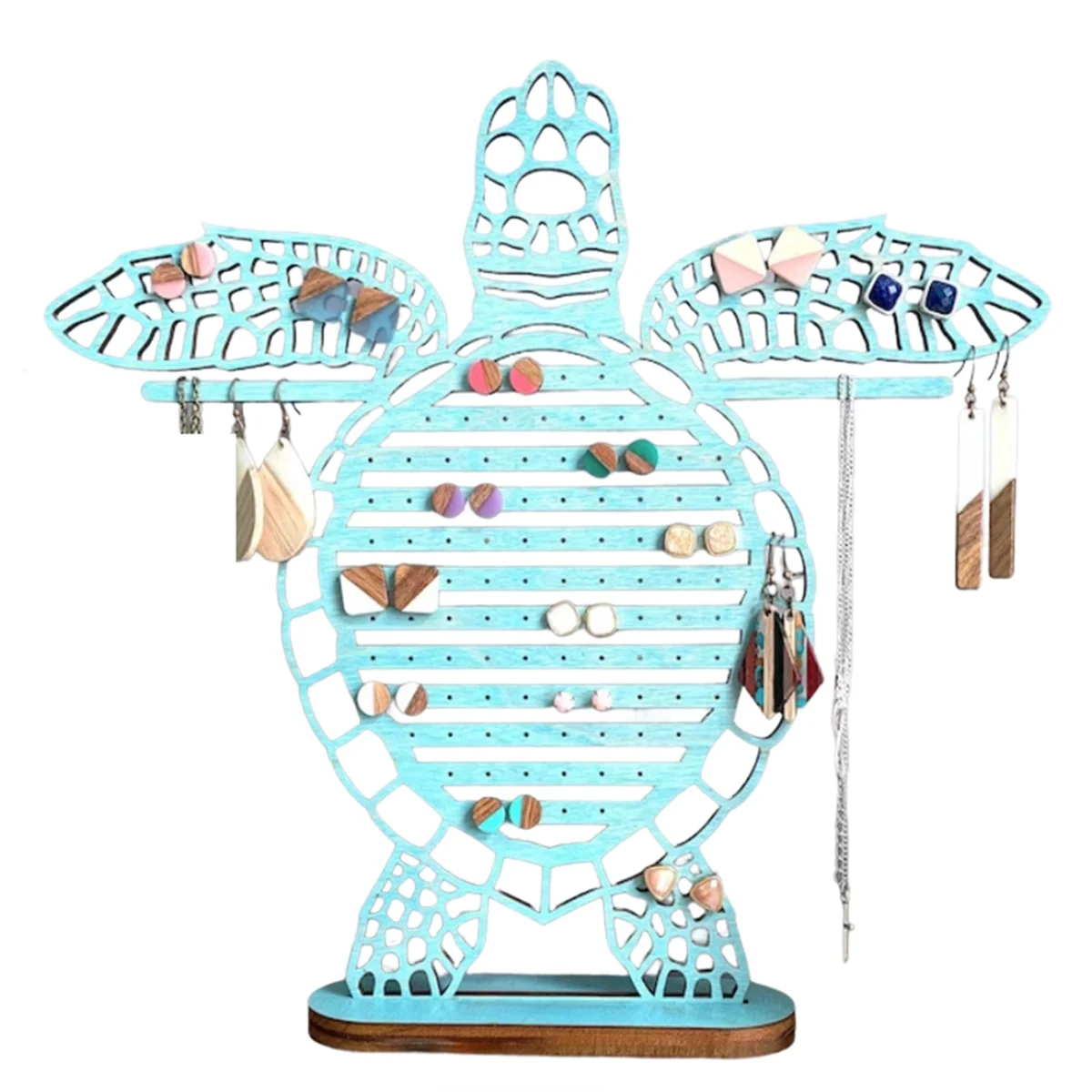 ABQR Organizzatore per esposizione di orecchini Tartaruga marina Collana Organizzatore di gioielli Porta orecchini Organizzatore per orecchini Porta orecchini Regalo A
