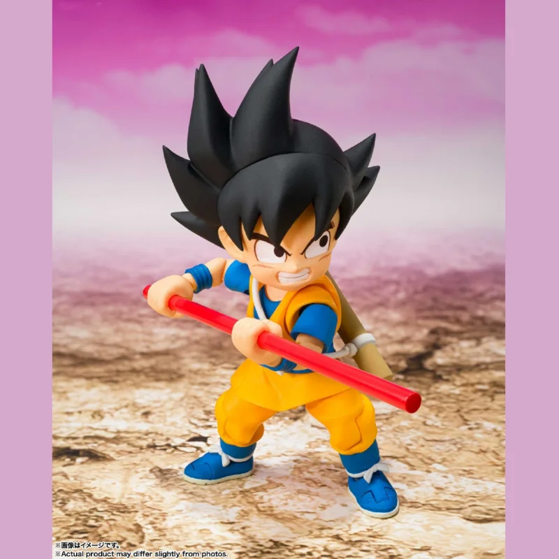 New Original Bandai Dragon Ball S.H.Figuarts Shf Son Goku (Mini) Daima Pvc 7cm Anime Action Figures Model Collection Toy