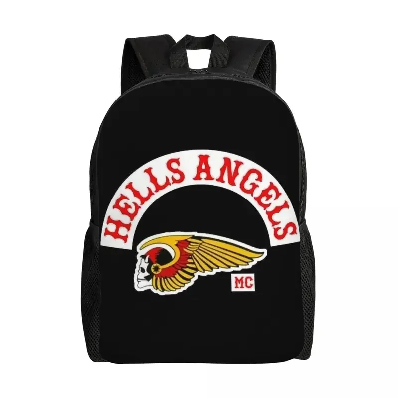 Customized helmets Angels World logo laptop backpack men women casual bookbag for school college student bags