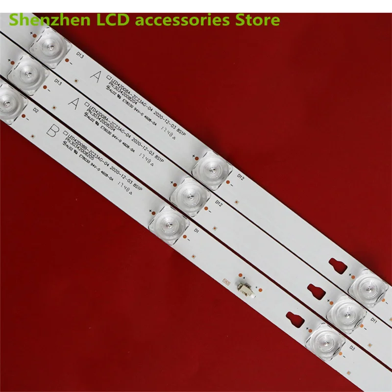Tira de retroiluminação LED para N43, LED42D08A, B-ZC23AG-04, 30342008204, barra de luz, 100% novo