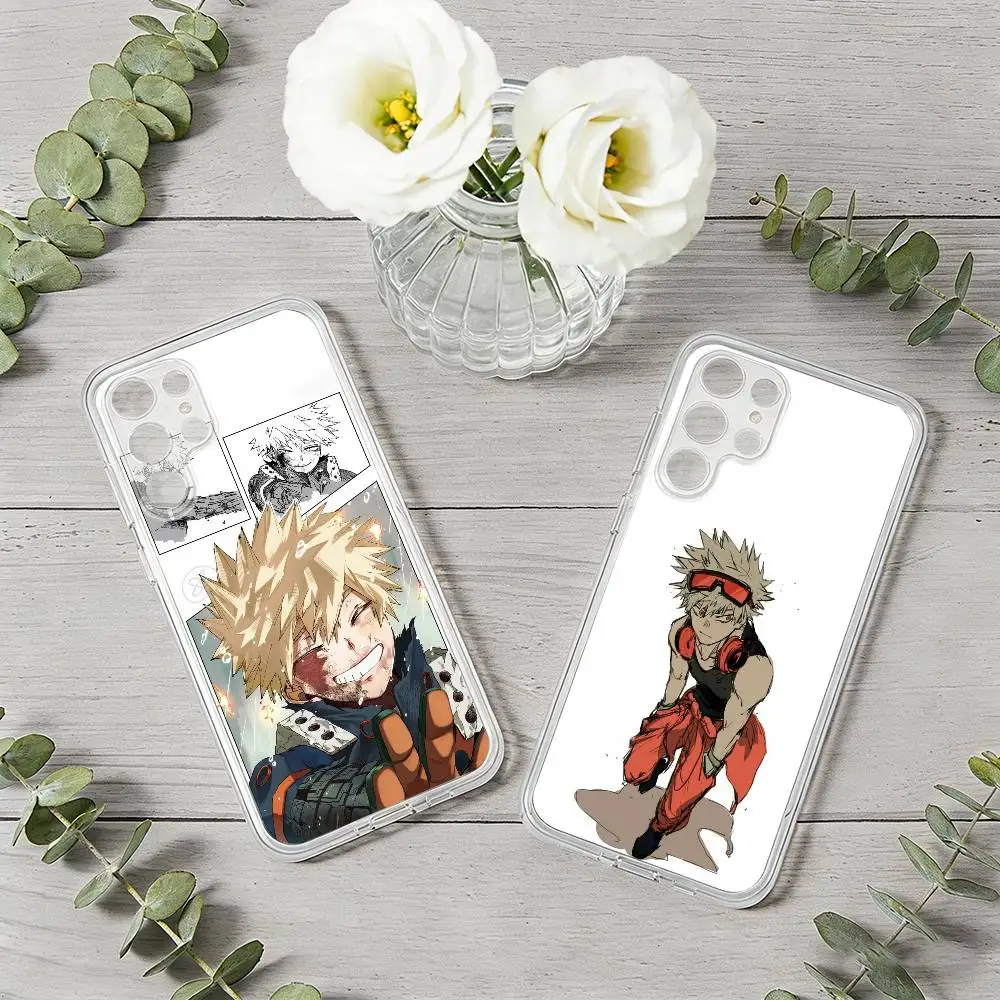 

B-Bakugou Sharp Personality Art Phone Case For Samsung S26, S25,S24,S21,S22,S23,S30,Ultra,Plus,5G,Transparent Cover