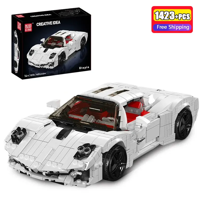 

Конструктор Mould King 1423 детали: Супергоночный автомобиль, технический набор MOC, спортивный автомобиль, игрушка для сборки, подарок для мальчиков на Рождество