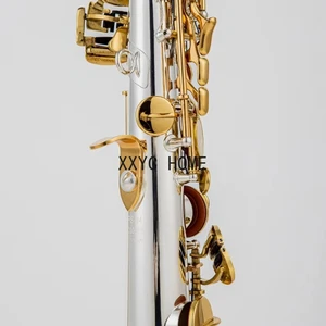 Jüpiter Soprano Saksafon altın kaplama gümüş, lake gövdeli, altın, anahtarlık, düz boru, B, (b) bir enstrüman, JPS-847 6 Büyük satış, tenor saksafon, soprano doğrudan jüpiter'e - №5