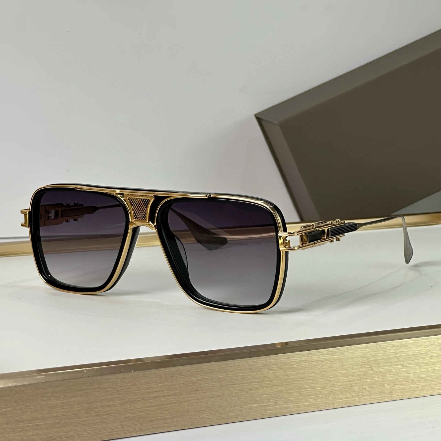 Platz Lentes de sol hombre Legierung Reise GRAND DECADE DREI Mode männer Sonnenbrille DTS 461Stilvolle frauen Sonnenbrille