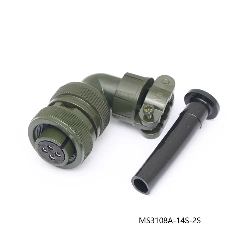 14S-2S 14S-2P Conector de servomotor de enchufe de aviación MS3108A MS3106A MS3102A MS5015 Núcleo de 4 pines MS3100A MS3101A 14-2S 14-2P 14-2