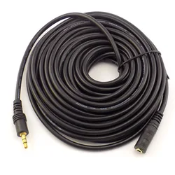 Cable de extensión de Audio estéreo macho a hembra, 1,5/3/5/10M, 3,5mm, para auriculares, TV, ordenador portátil, MP3/MP4, auriculares D5