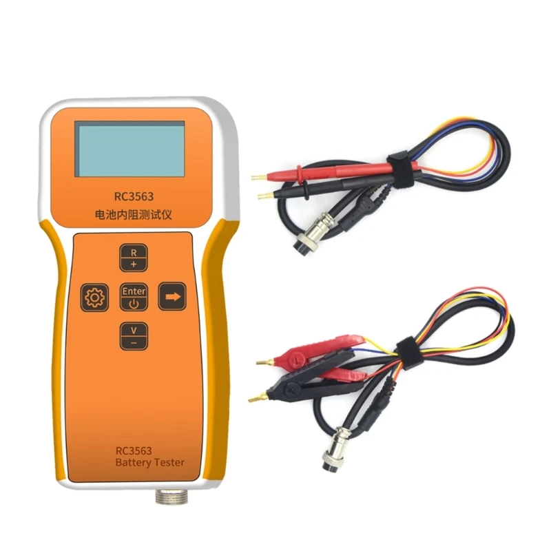 

High Precise 18650 Battery Internal Resistance and Tester with LCD Display 0-100v, 0-200Ω Testing Ranges