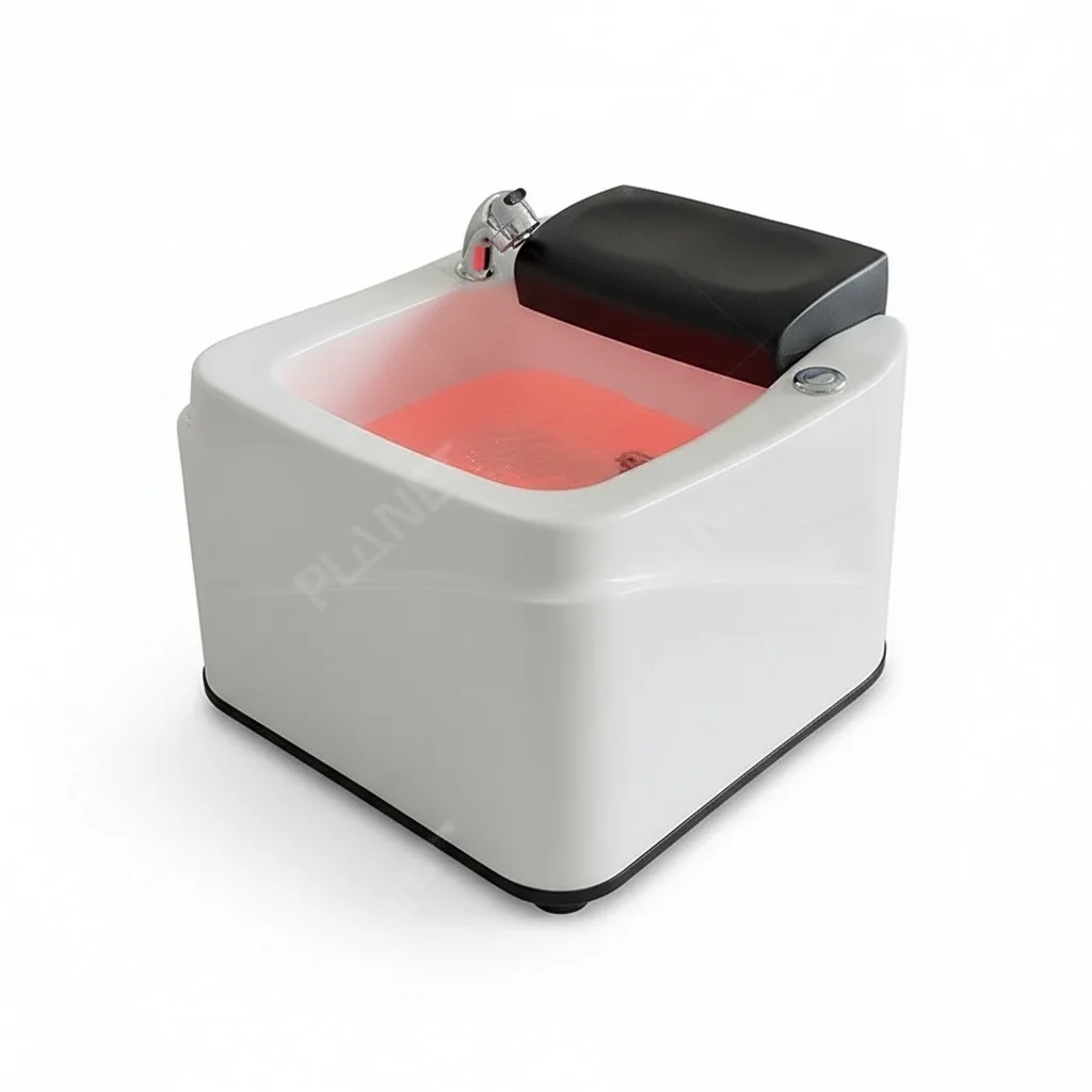 

Electric Pedicure Basin, Acrylic Fiberglass Foot Spa Bowl, Portable Foot Bath Tub, Pipeless Salon Pedicure Spa, 570x570x330mm