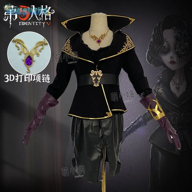 

Margaretha Zelle Female Dancer Identity Ⅴ Cosplay The Flower of Evil Costume Halloween Gothic Dress Coat Prop Wig New Uniform