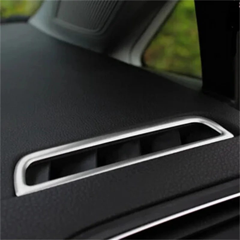 2pcs/Lot Car stainless steel trim outlet air conditioning decoration circle cover for Volkswagen  GOLF 7 MK7 auto accessories