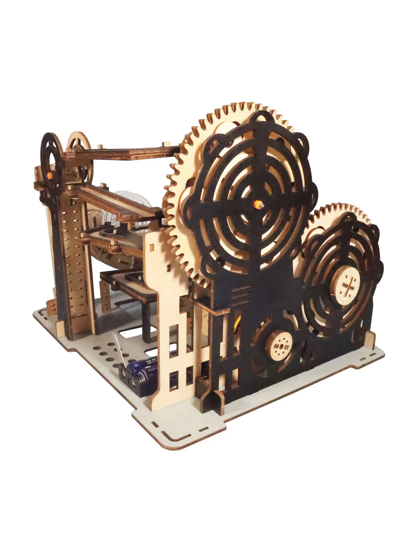 ألغاز خشبية كهربائية ثلاثية الأبعاد للبالغين، مجموعات نماذج تشغيل الرخام، ألغاز دعابة الدماغ، مشغولات يدوية الصنع، هدية عيد الميلاد أو الكريسماس #4