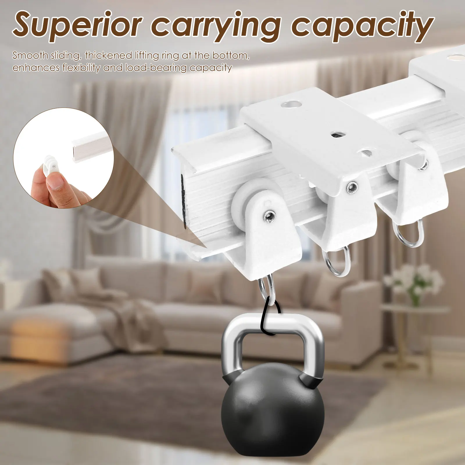 Flexível Bendable Cortina Track, teto ou Wall Mount, Curvo Sistema, Quarto Divisor, 13ft