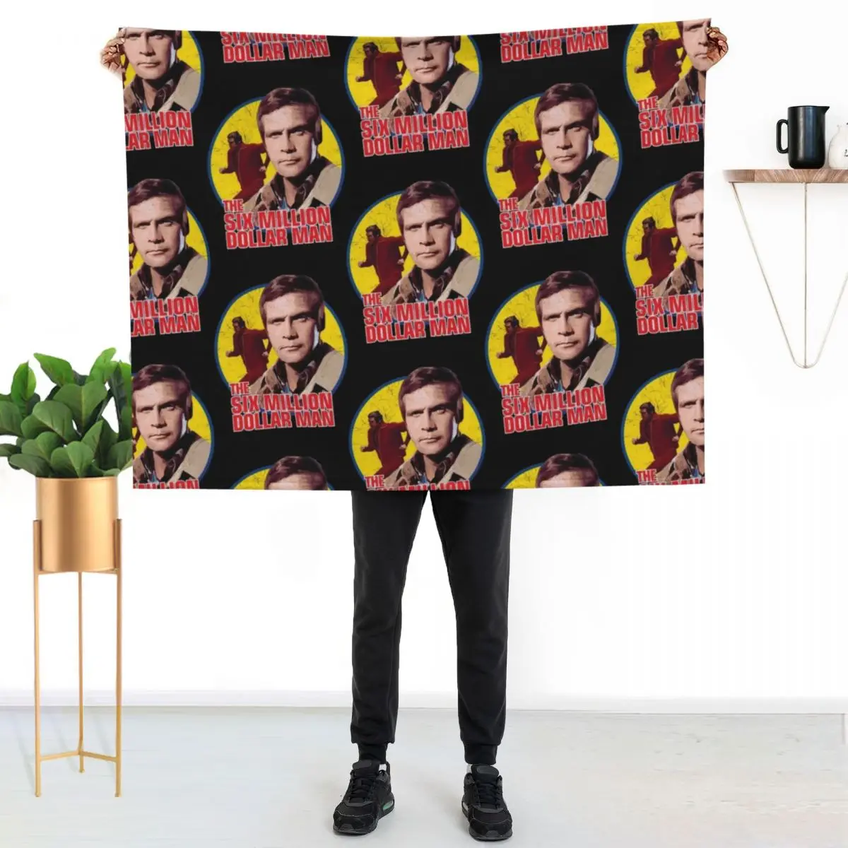 The six million dollar man vintage Throw Blanket Foldable Soft Warm Blanket for Outdoor Use