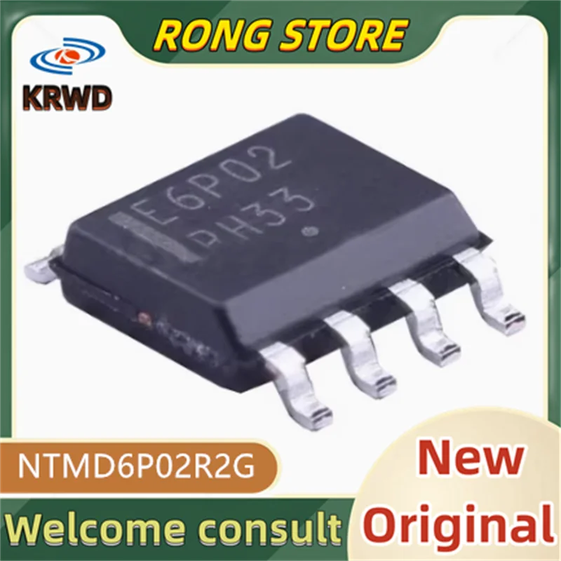 

5PCS E6P02 New and Original Chip IC NTMD6P02R2G NTMD6P02R2 NTMD6P02R NTMD6P02 SOP-8