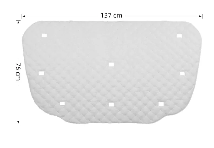 

White Engine Hood Pad Heat Shield Soundproof Trim Cover For Volvo XC60 2018-2024