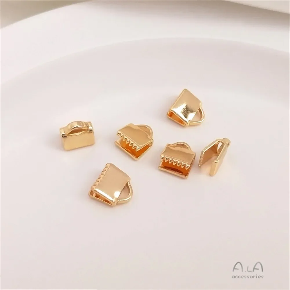 14K vergulde pony gesp Pony gesp diy eindgesp singelband clip accessoires