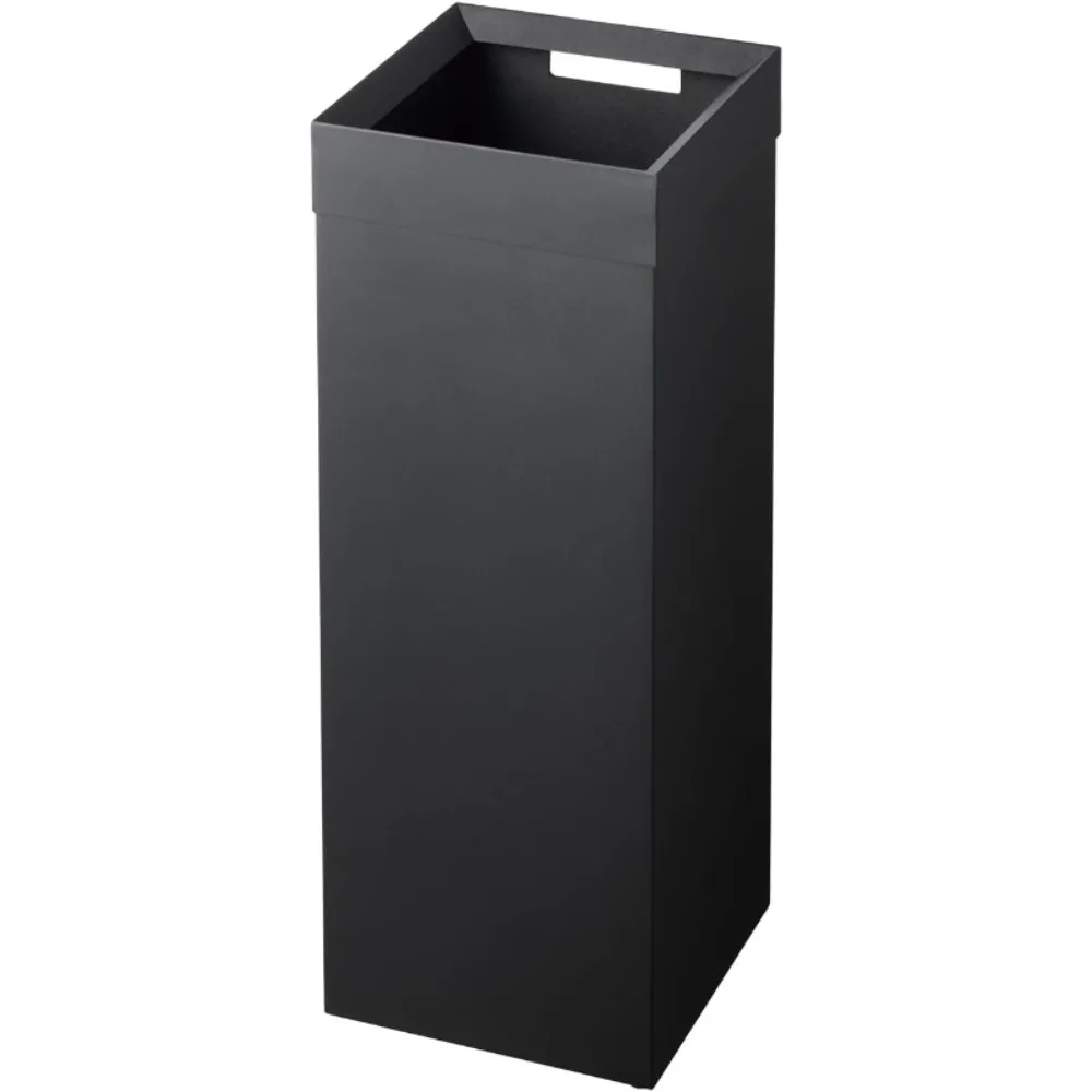 

Home Tower Tall Trash Can - Modern Garbage Waste Basket With Handle For Kitchen Bathroom Office - Steel - 7.25 Gallons