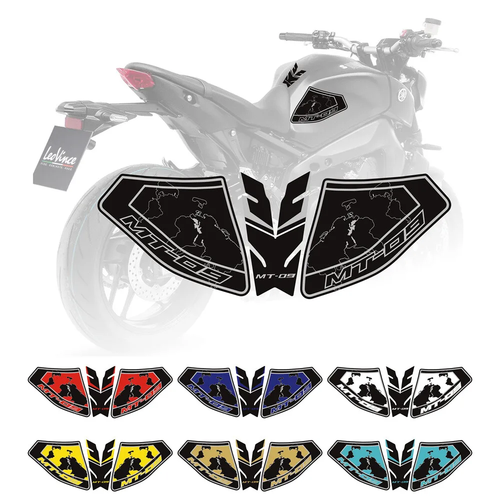 3D Gel Fuel Tank Protector Sticker Pad Front Side Decal For YAMAHA MT-09/SP 2021-2023 Motorbike Modification Parts 2
