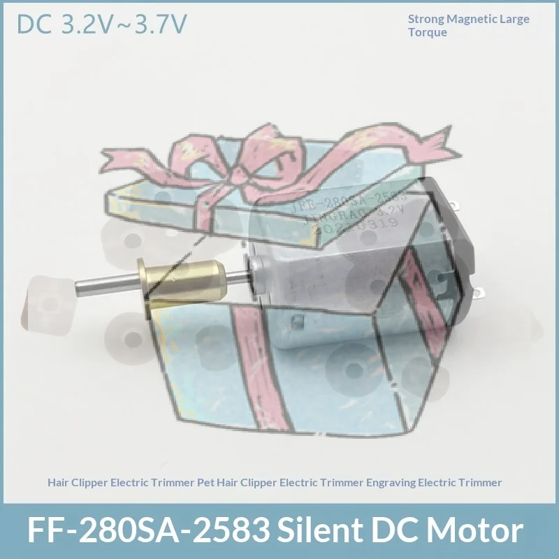 【CCA】1Pcs DC3.2V-3.7V High Torque Hair Clipper Hair Clipper Carving Hair Clipper Motor FF280SA-2583 DC Motor