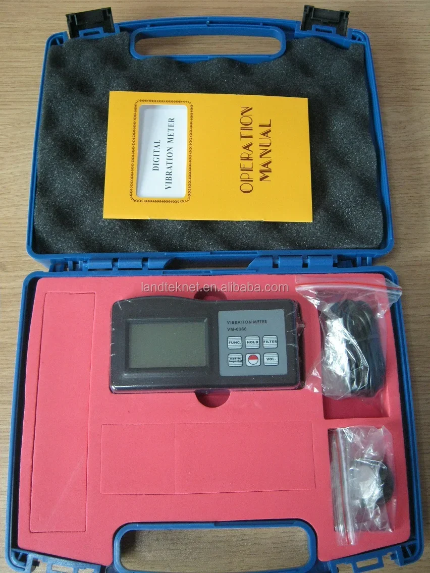 LANDTEK Hot Sale Portable Vibration Measurement VM-6360 Vibrometro Vibration Meter Vibrator Tester