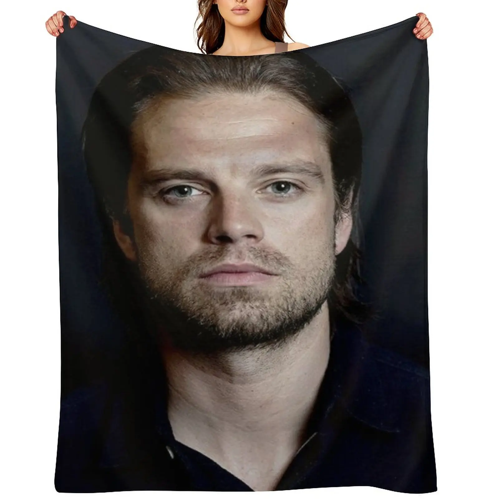 

Sebastian Stan Throw Blanket Stuffeds Decorative Beds warm for winter Blankets