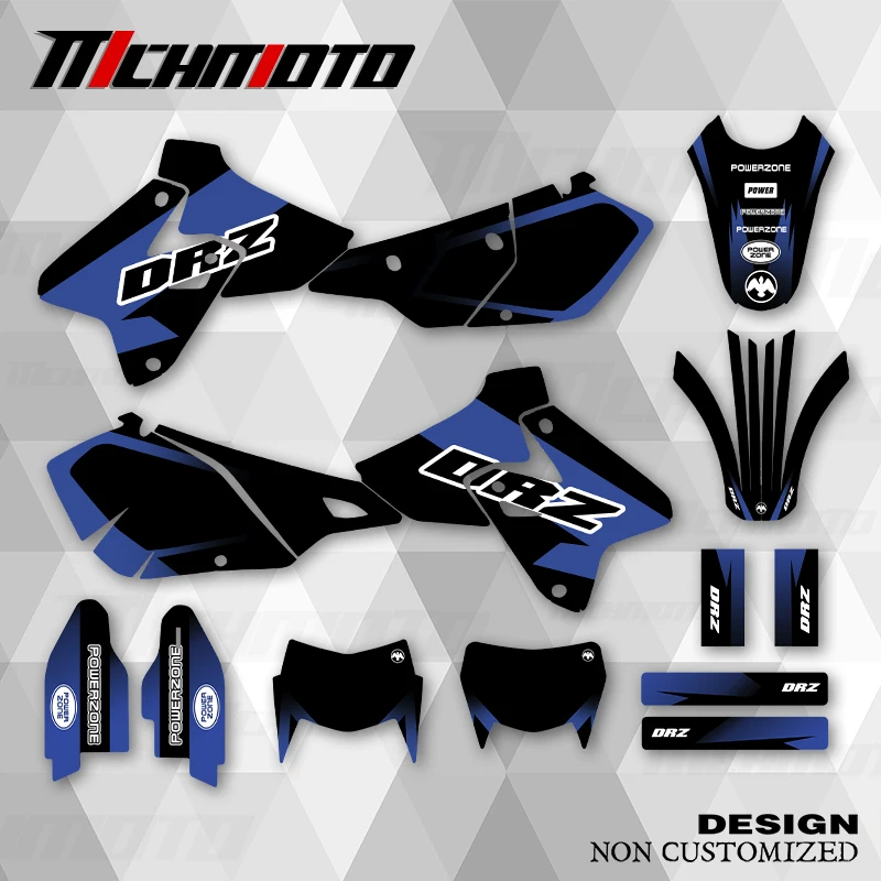 

MCHMFG For SUZUKI DRZ400 S SM E 1999-2001 DRZ400 2005-2022 New Style Graphics Decals Stickers Kits