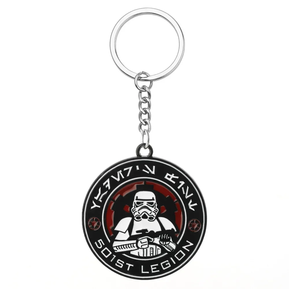 Disney Star Wars Spaceship R2-D2 Keychain The Mandalorian Movie Character Cartoon Animation Pendant Metal Accessories