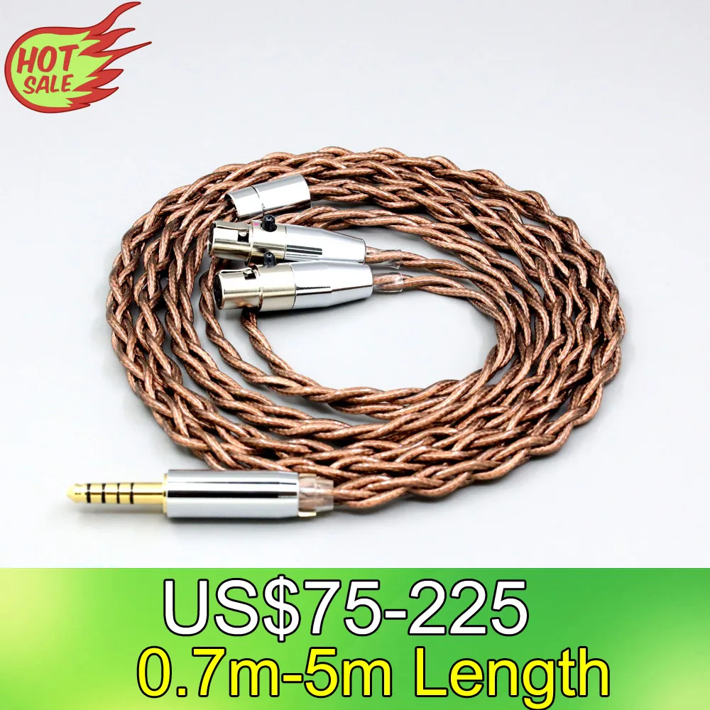 99% 24k Gold 7n Pure Silver Graphene Shield Earphone Cable For Abyss AB 1266 Phi TC Dual Mini xlr 3 pin head(amame) LN008538