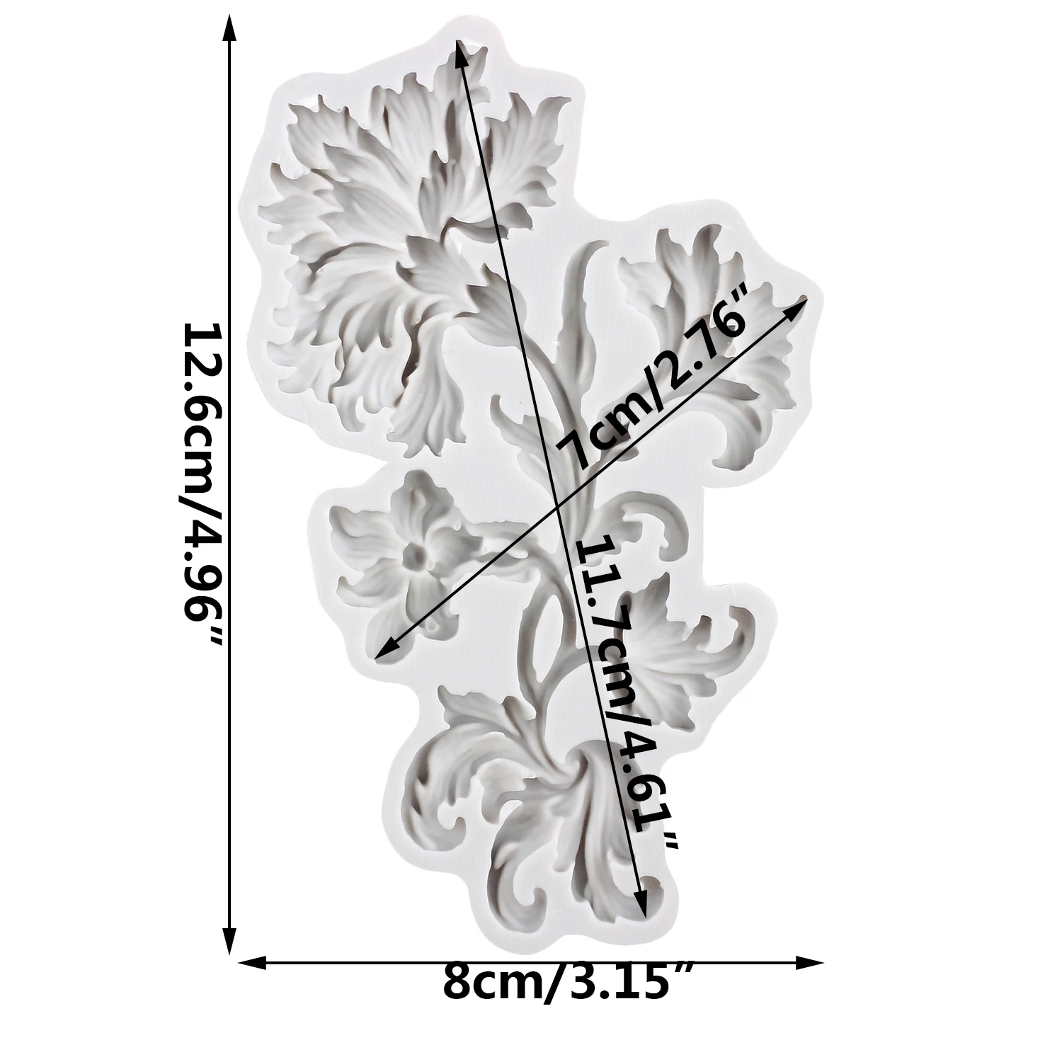 Baroque Silicone Molds Relief Scroll Lace Fondant Cake Decorating Tools Cupcake Topper Candy Craft Gum Paste Polymer Clay